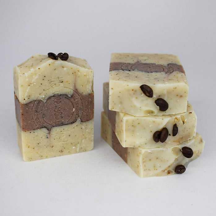 The Wee Soap Shed Cafe Latte Scrub Goat's Milk Soap